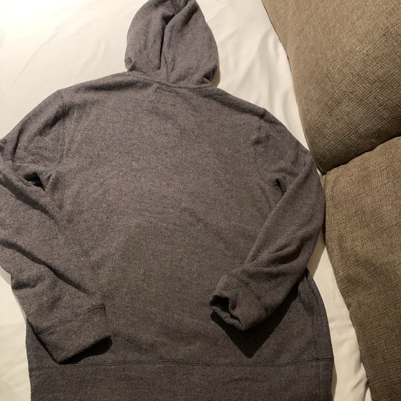 Gently Loved Authentic Roots Terry Cloth Lined 1/4 Zip Hoodie **Unisex** - Picture 8 of 10